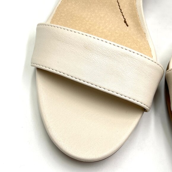 9.5W 9.5 WIDE WIDTH Lifestride Adore Me Cream Bone Ivory Dress Sandals Shoes - Picture 3 of 12